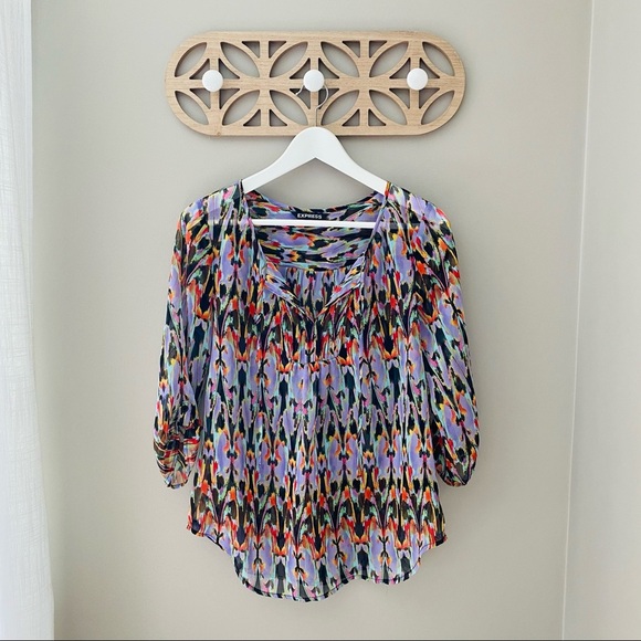 Express Pullover Blouse Sz XS - Picture 1 of 11